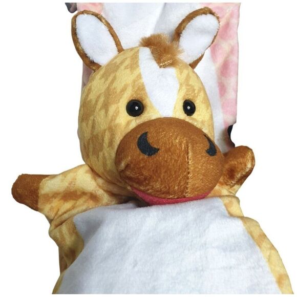 Melissa & Doug Hand Puppets 4 Farm Animal Plush Puppeteers Pig Cow Donkey Lamb - Picture 2 of 9